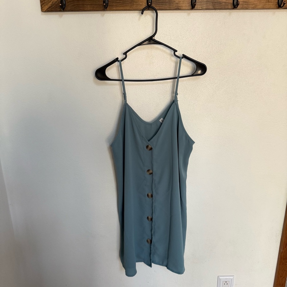 Zenana Outfitters Teal Button-Down Camisole